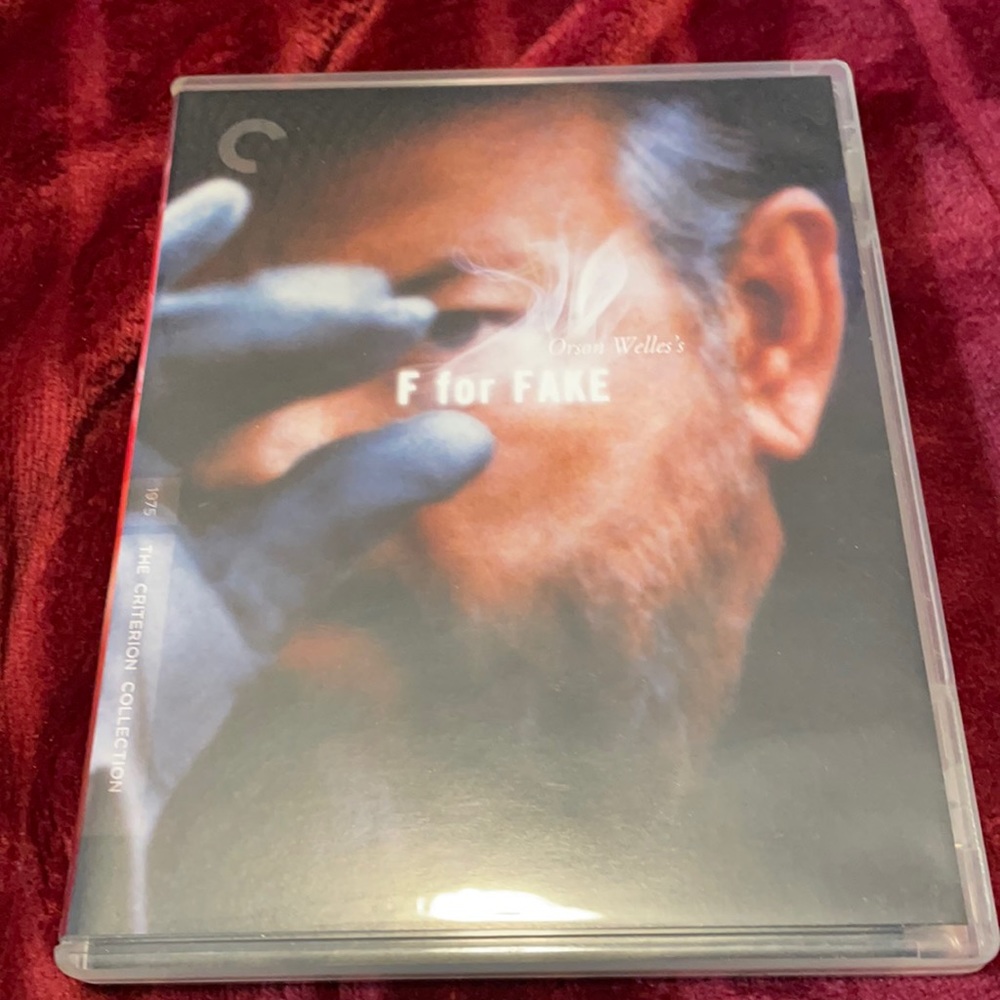 F is For Fake Orson Welles. Criterion Blu-ray. Very good condition.
